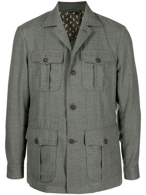 Man On The Boon. single-breasted wool jacket - Green