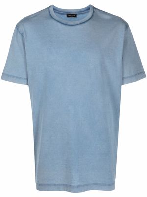 Roberto Collina washed cotton T-shirt - Blue