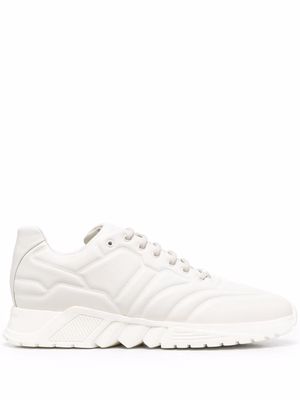 Giorgio Armani panelled lace-up sneakers - White