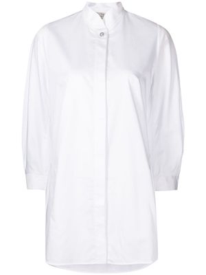 SHIATZY CHEN cotton mandarin-collar shirt - White