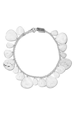 Ippolita Classico Crinkle Hammered Coin Necklace in Silver