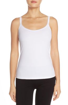On Gossamer Reversible Stretch Cotton Camisole in White