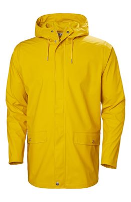 Helly Hansen Moss Waterproof Raincoat in Essential Yellow