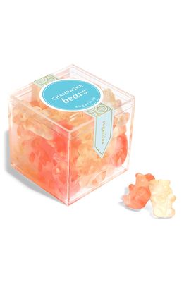 sugarfina Champagne Bears Small Candy Cube in Clear