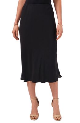 Chaus Elastic Waist Midi Skirt in Black