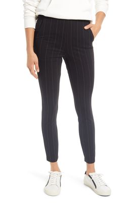 Hue Ponte High Waist Skimmer Leggings in Black