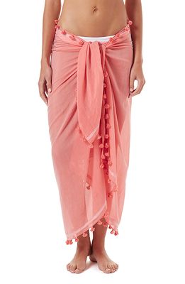 Melissa Odabash Tassel Cover-Up Pareo in Rose