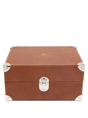 Brunello Cucinelli - Leather-faced Wood Watch Case - Mens - Brown
