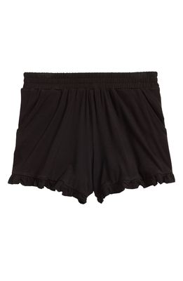 Nordstrom Kids' Ruffle Shorts in Black