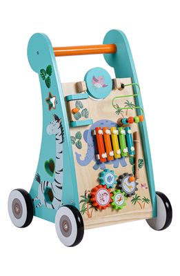 Teamson Kids Preschool Play Lab Wooden Walker & Activity Station in Assorted