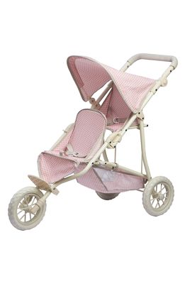 Teamson Kids Olivia's Little World Baby Doll Deluxe Stroller in Pink