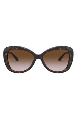 Michael Kors 56mm Cat Eye Sunglasses in Dark Tort