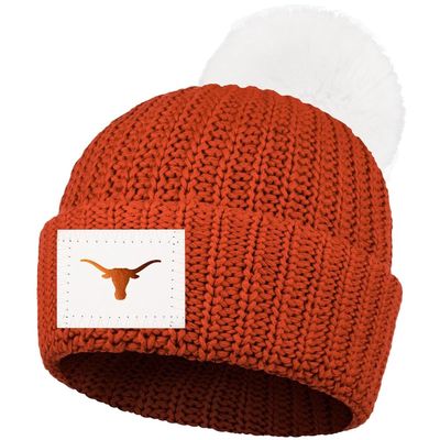 Women's Love Your Melon Texas Orange Texas Longhorns Cuffed Pom Knit Hat in Burnt Orange