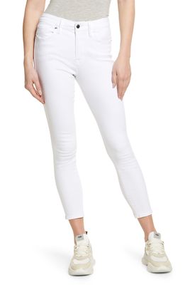 Good American Good Legs High Rise Crop Skinny Jeans in White001