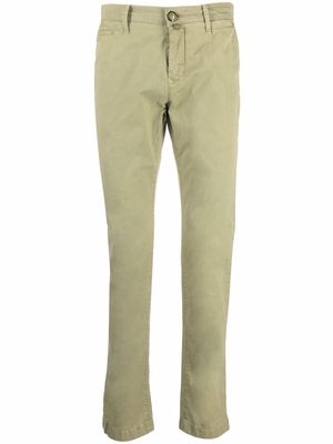Jacob Cohen slim-cut chino trousers - Green