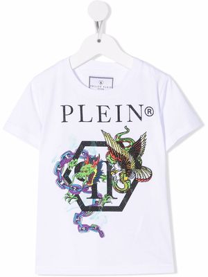 Philipp Plein Junior graphic-print short-sleeve T-shirt - White