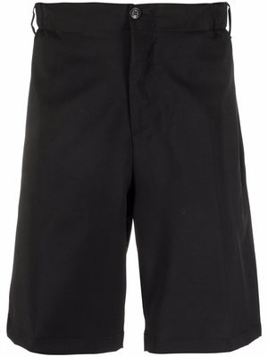 Costumein pressed-crease elasticated-waist Bermuda shorts - Black