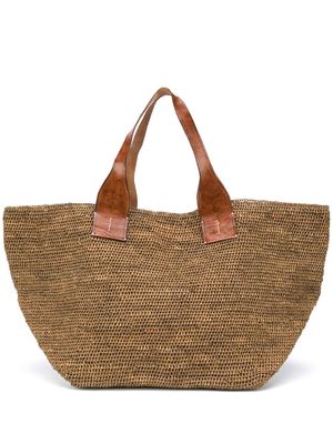 IBELIV Tokyo woven tote bag - DARK TEA