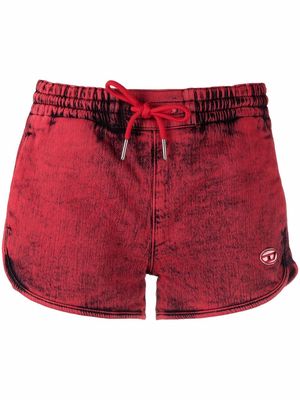 Diesel D-Sunny JoggJeans track shorts - Red