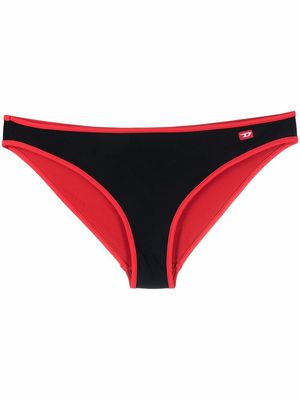 Diesel BFPN-Angelss contrast-trimmed bikini bottoms - Black