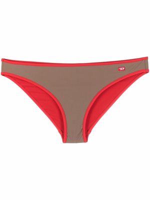 Diesel BFPN-Angelss contrast-trimmed bikini bottoms - Brown