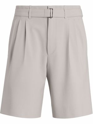 Z Zegna belted tailored shorts - Grey