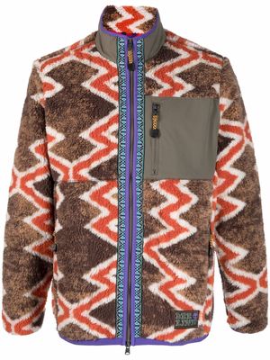 Timberland Beeline geometric-pattern fleece jacket - Green