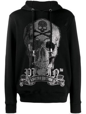 Philipp Plein Skull logo hoodie - Black