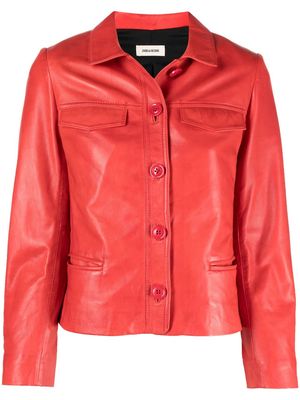 Zadig&Voltaire Liam shirt jacket - Red