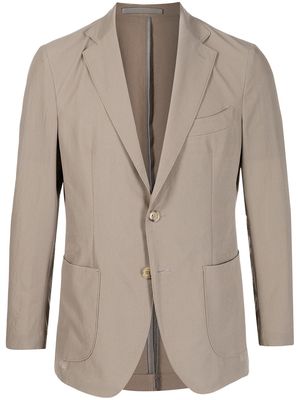 Man On The Boon. buttoned single-breasted blazer - Brown