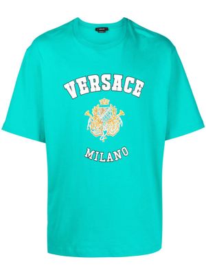 Versace crest logo T-shirt - Green