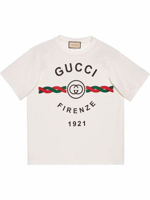 Gucci Gucci Firenze 1921 cotton T-shirt - White