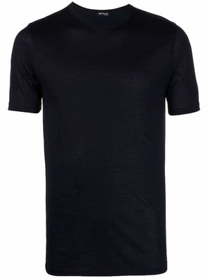 Kiton crew-neck short-sleeve T-shirt - Blue