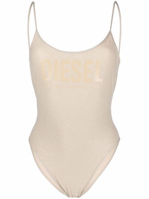 Diesel BFSW-Gretel logo-print swimsuit - Gold