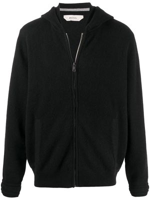 Z Zegna cashmere knit hoodie - Black