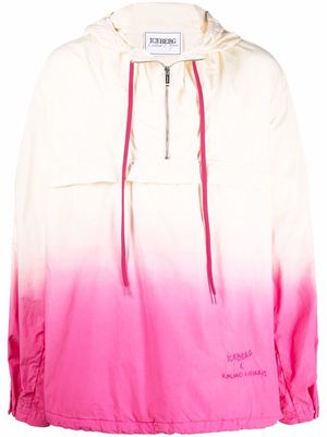 Iceberg gradient-effect hoodie - Pink