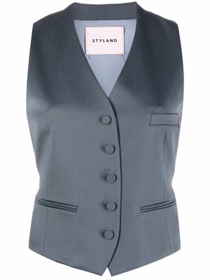 Styland single-breasted waistcoat - Grey