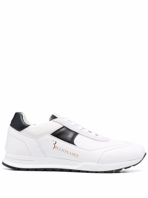Billionaire Runner lace-up trainers - White