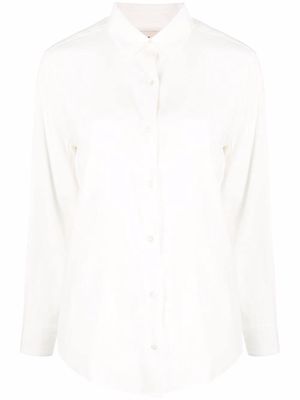 PAULA long-sleeve silk shirt - Neutrals