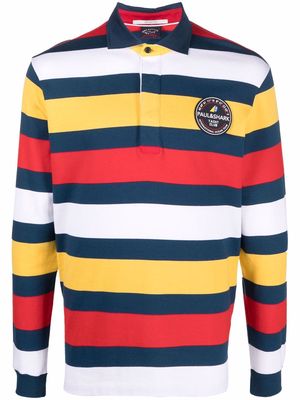 Paul & Shark striped cotton polo shirt - Red