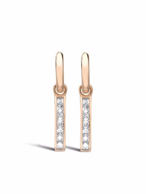 Pragnell 18kt rose gold RockChic diamond earrings - Pink