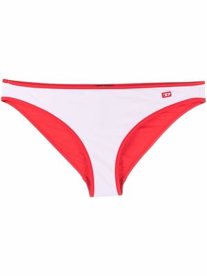 Diesel BFPN-Angelss contrast-trimmed bikini bottoms - White