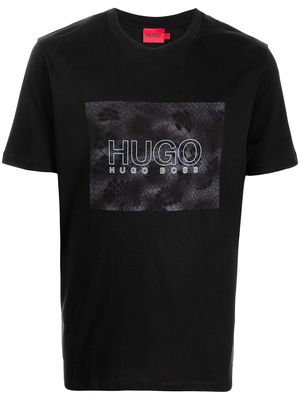 HUGO logo-print T-shirt - Black