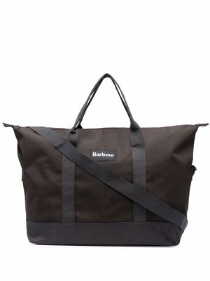 Barbour logo-patch tote bag - Green