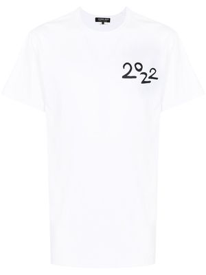 Comme Des Garçons Homme Deux 2022-print T-shirt - White