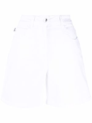Love Moschino flared denim shorts - White