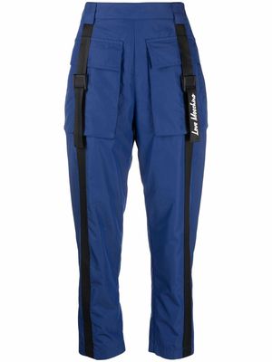 Love Moschino cropped cargo trousers - Blue