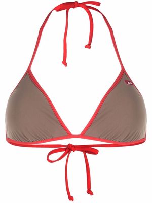 Diesel BFB-Sees triangle bikini bra - Brown