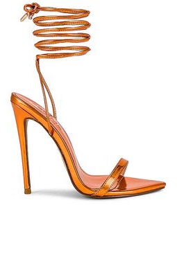 FEMME LA London Heeled Sandal in Orange