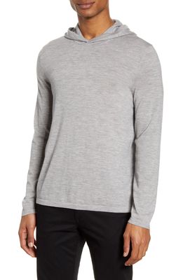 Vince Wool & Cashmere Pullover Hoodie in Heather Grey